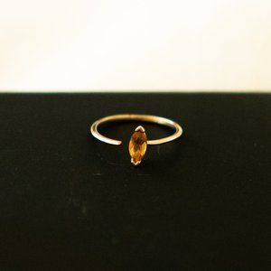 Mirlo x Andy Heart 14K Marquis Claw Ring